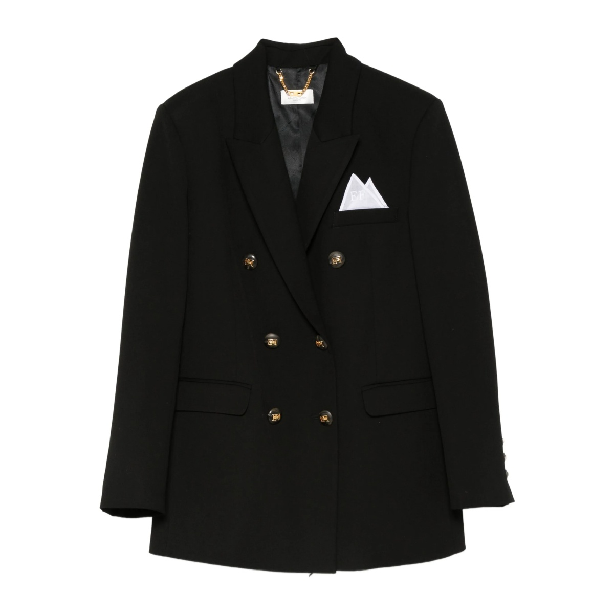 double-breasted golden-button blazer