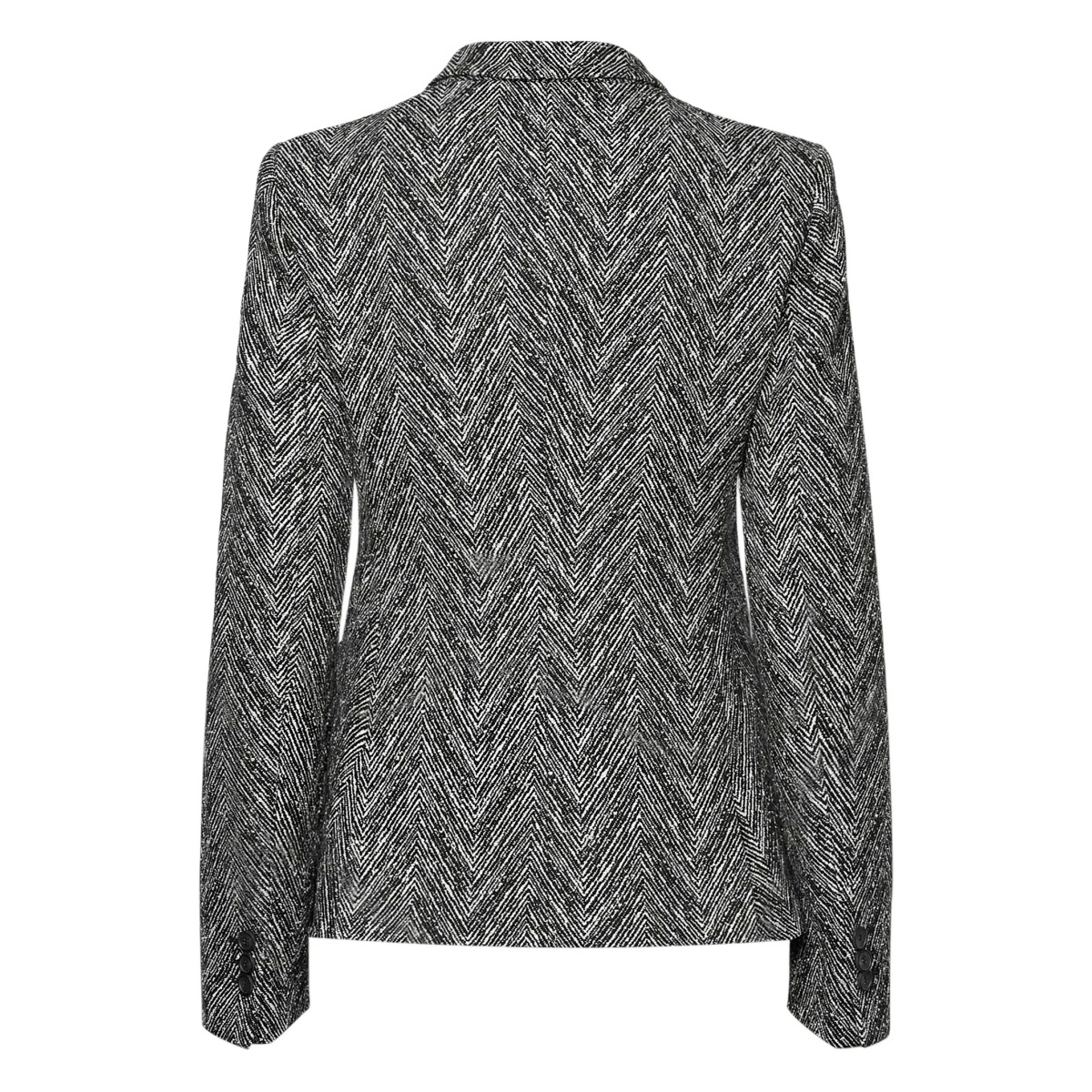 double-breasted herringbone-pattern jacket - Img 2
