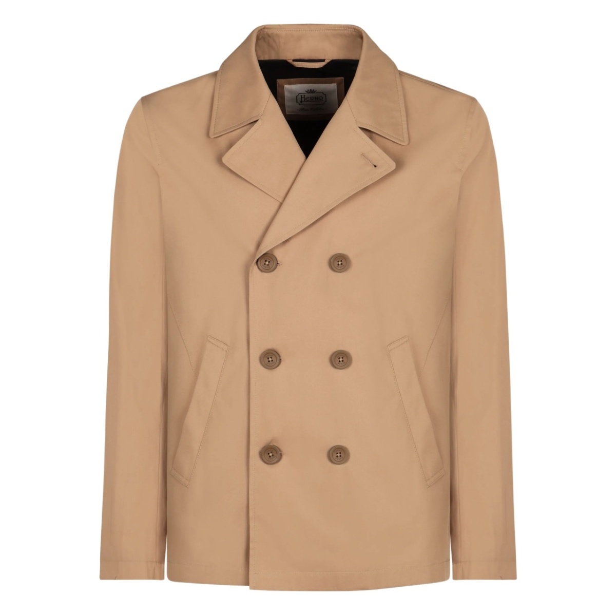 double-breasted peacoat
