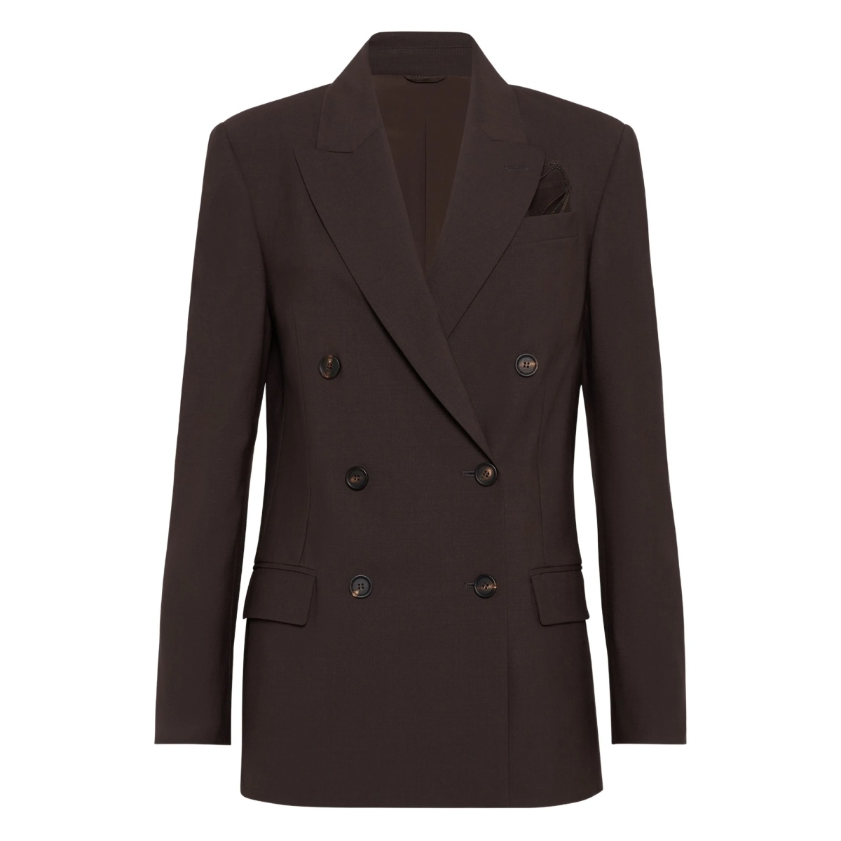 double-breasted tailored blazer
