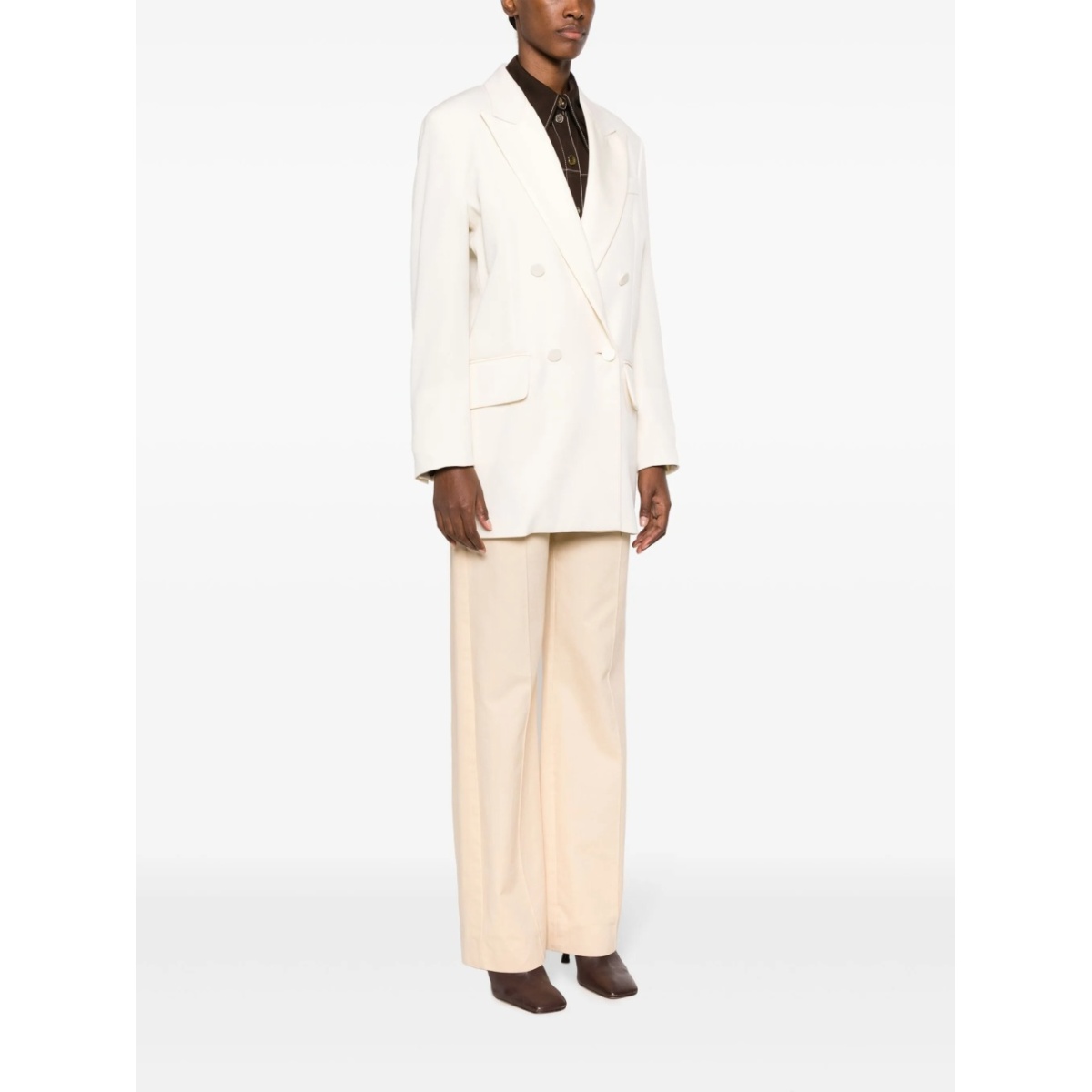 double-breasted virgin wool blazer - Img 3