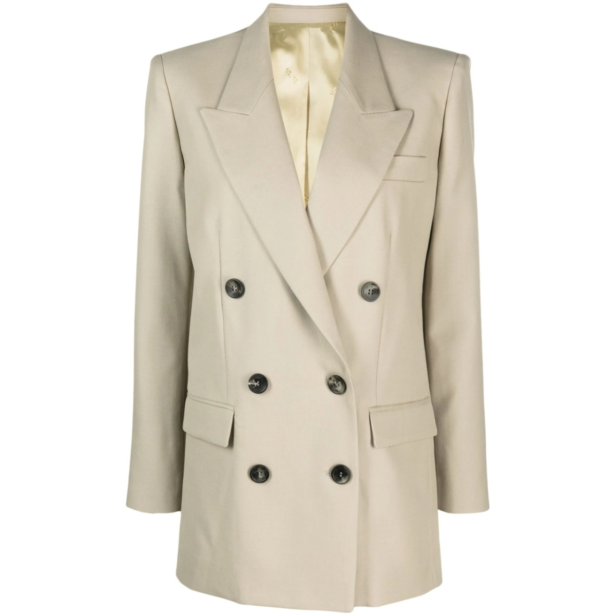double-breasted virgin-wool blazer