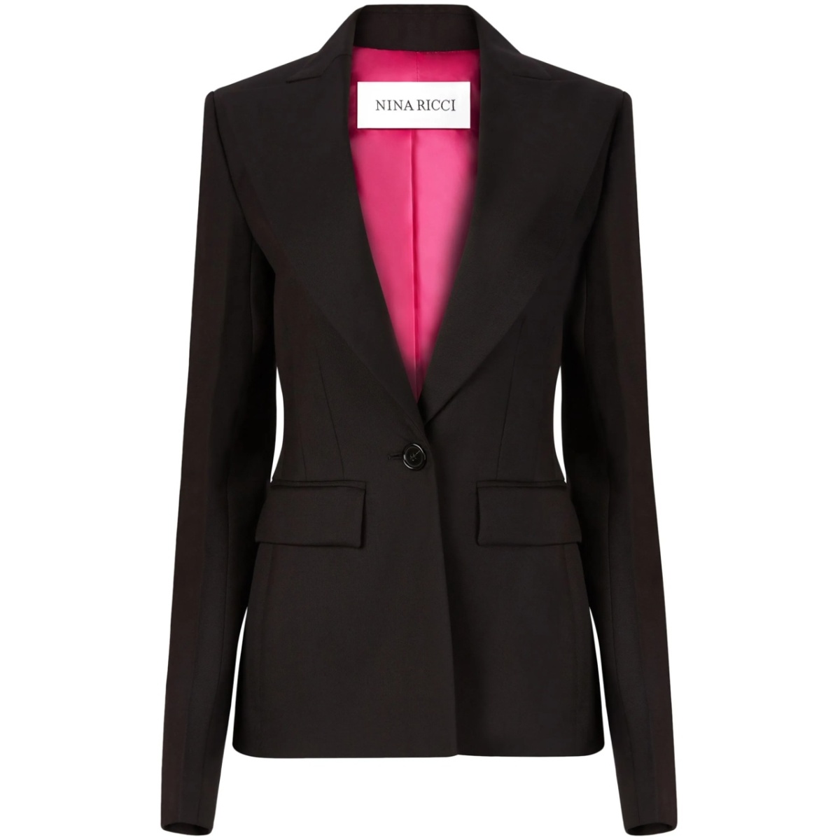 double-breasted wool blazer