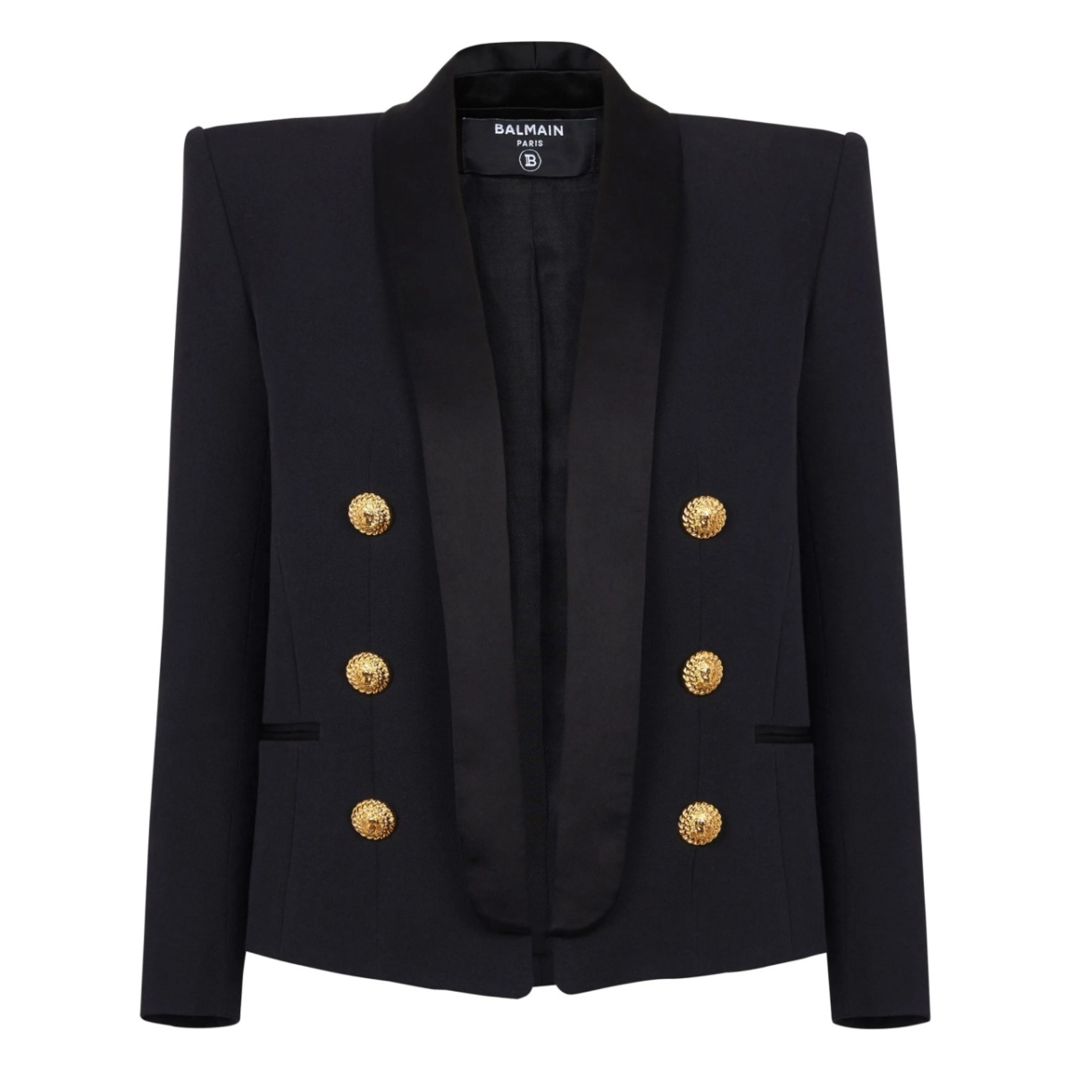 double-breasted wool blazer