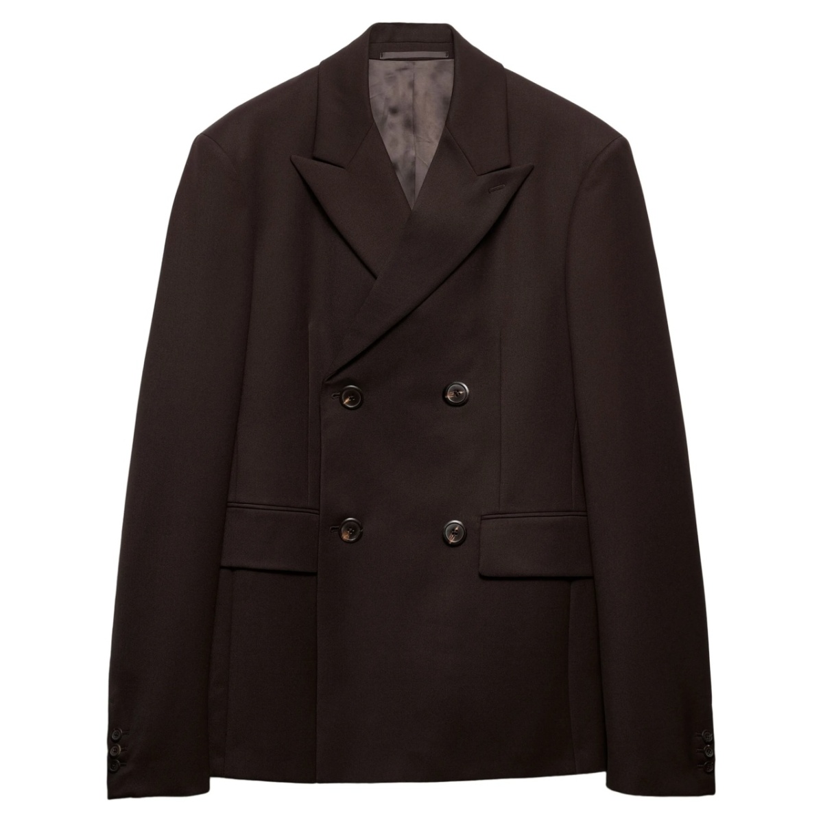 double breasted wool jacket