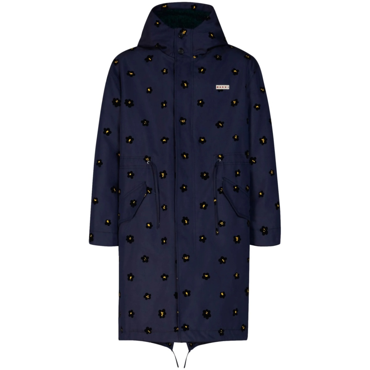 Draft Flower parka coat