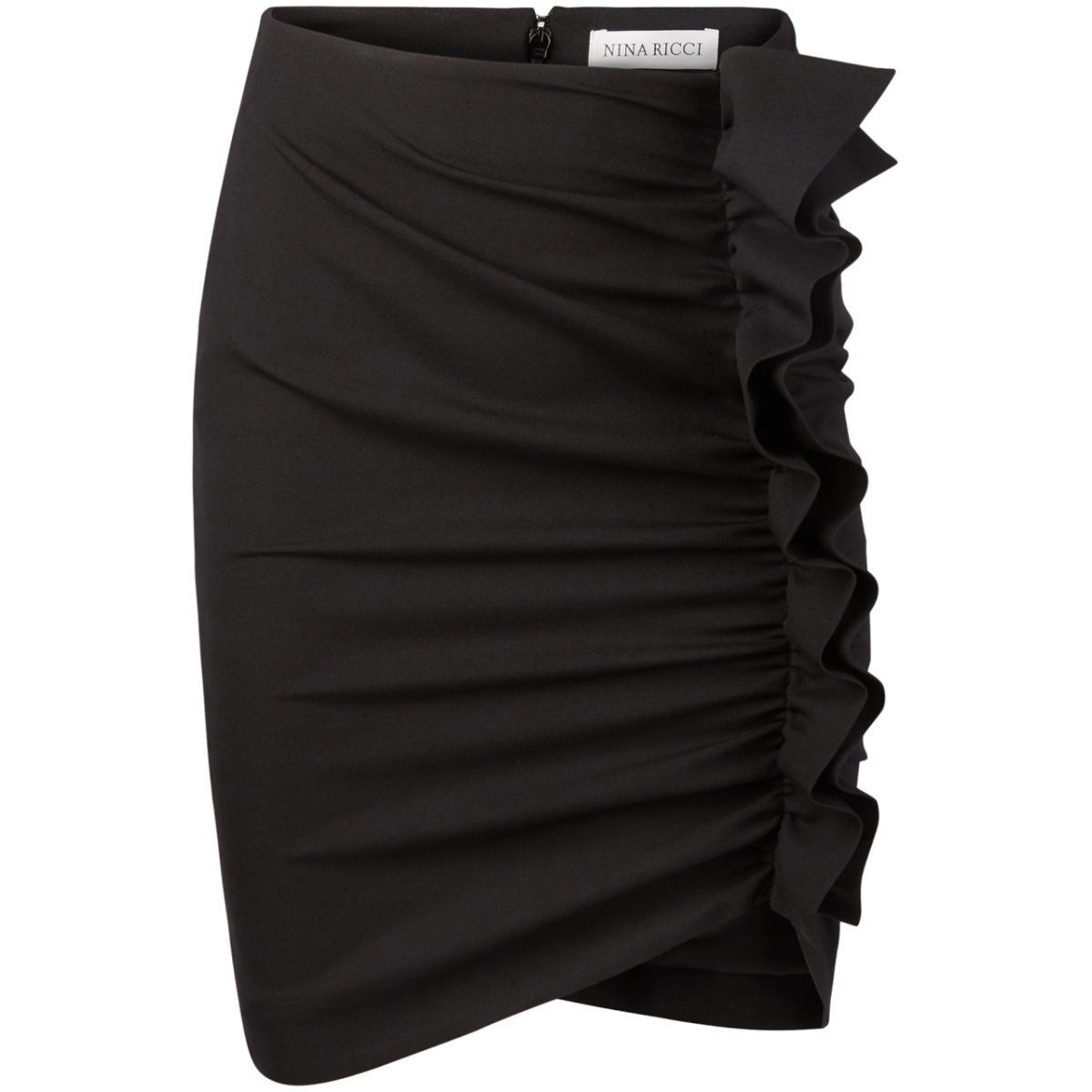 draped ruffle skirt
