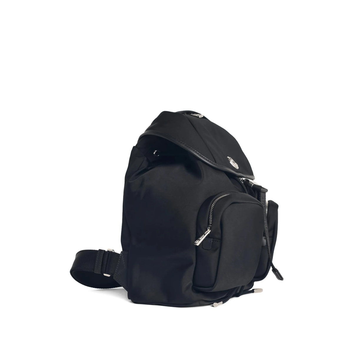 drawstring leather-trim backpack - Img 3