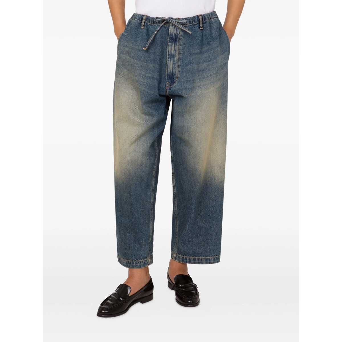 drawstring-waist jeans - Img 2
