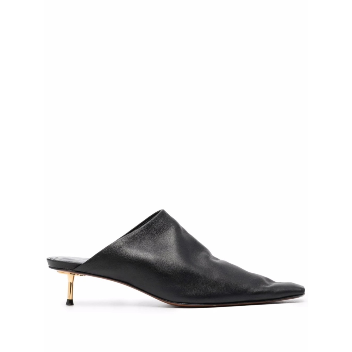 elongated square toe 50mm mules