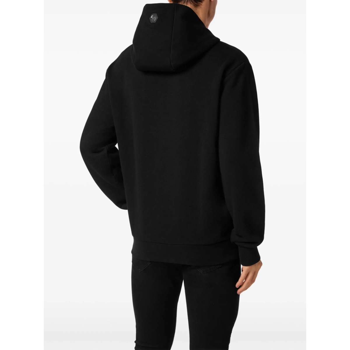 embellished logo-print hoodie - Img 3