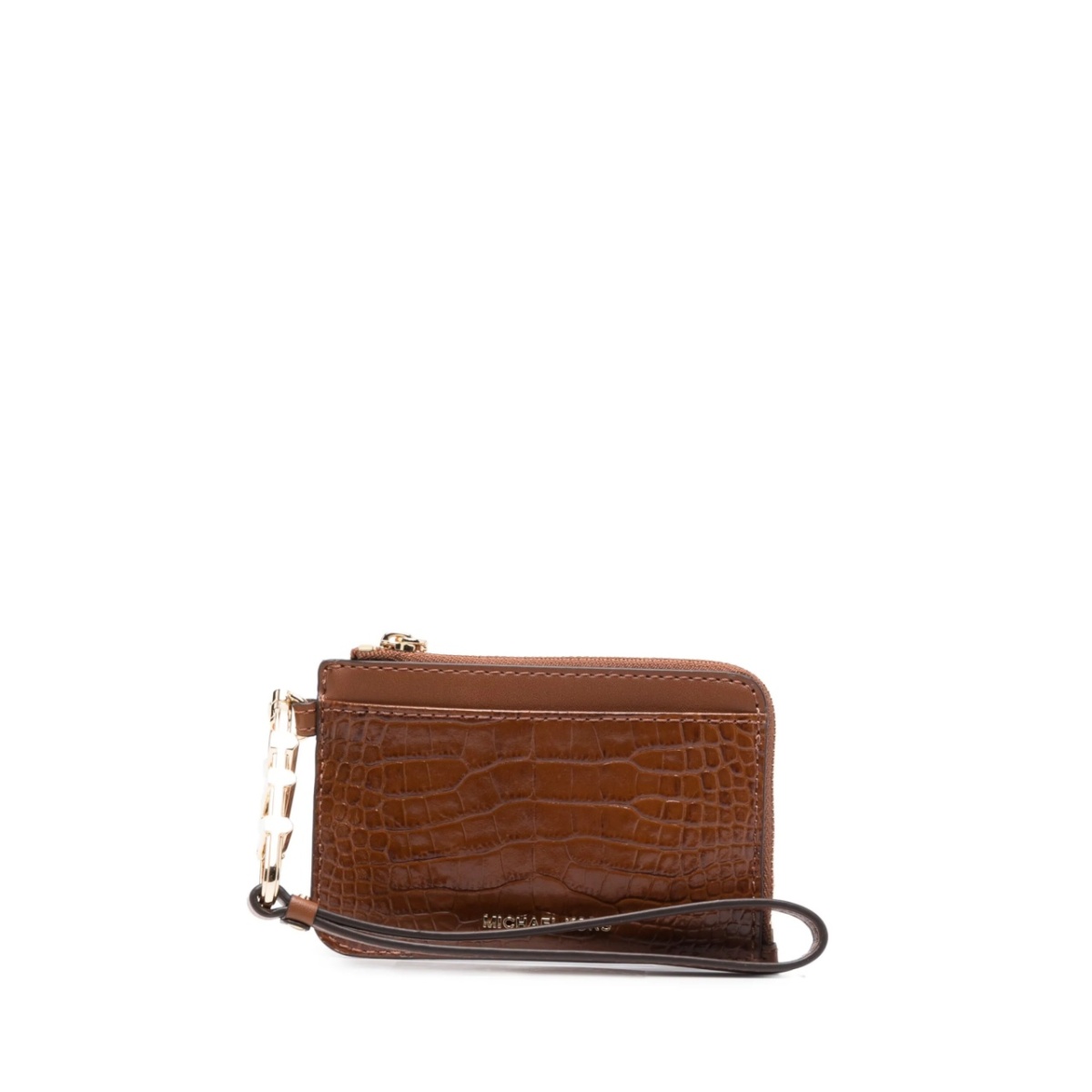 embossed-crocodile leather cardholder