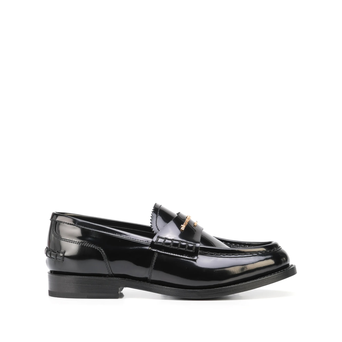 embossed-logo loafers