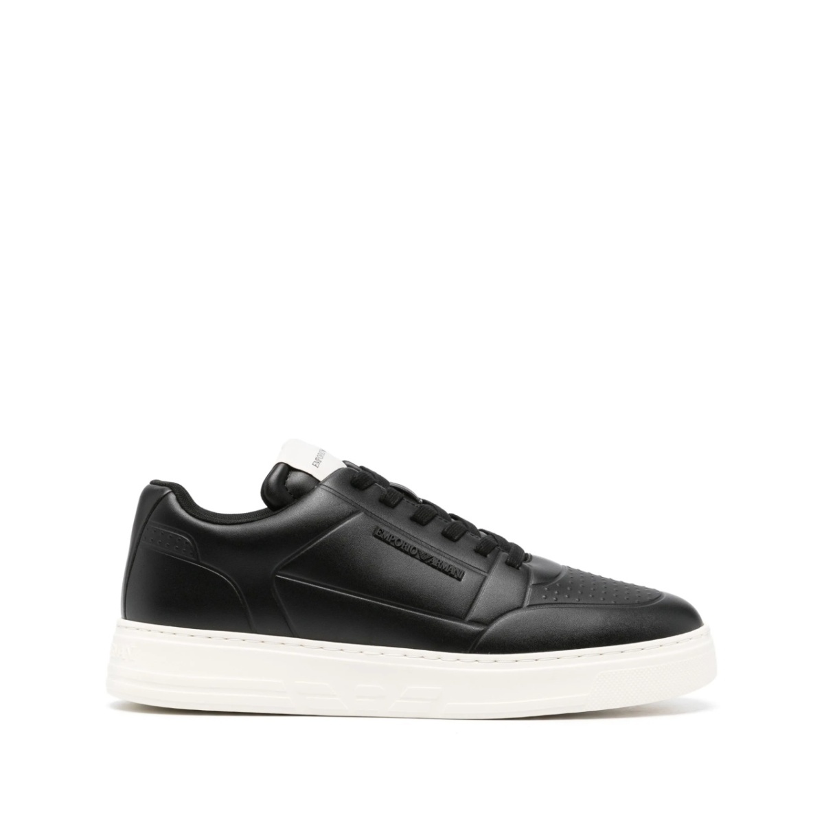 embossed-logo sneakers