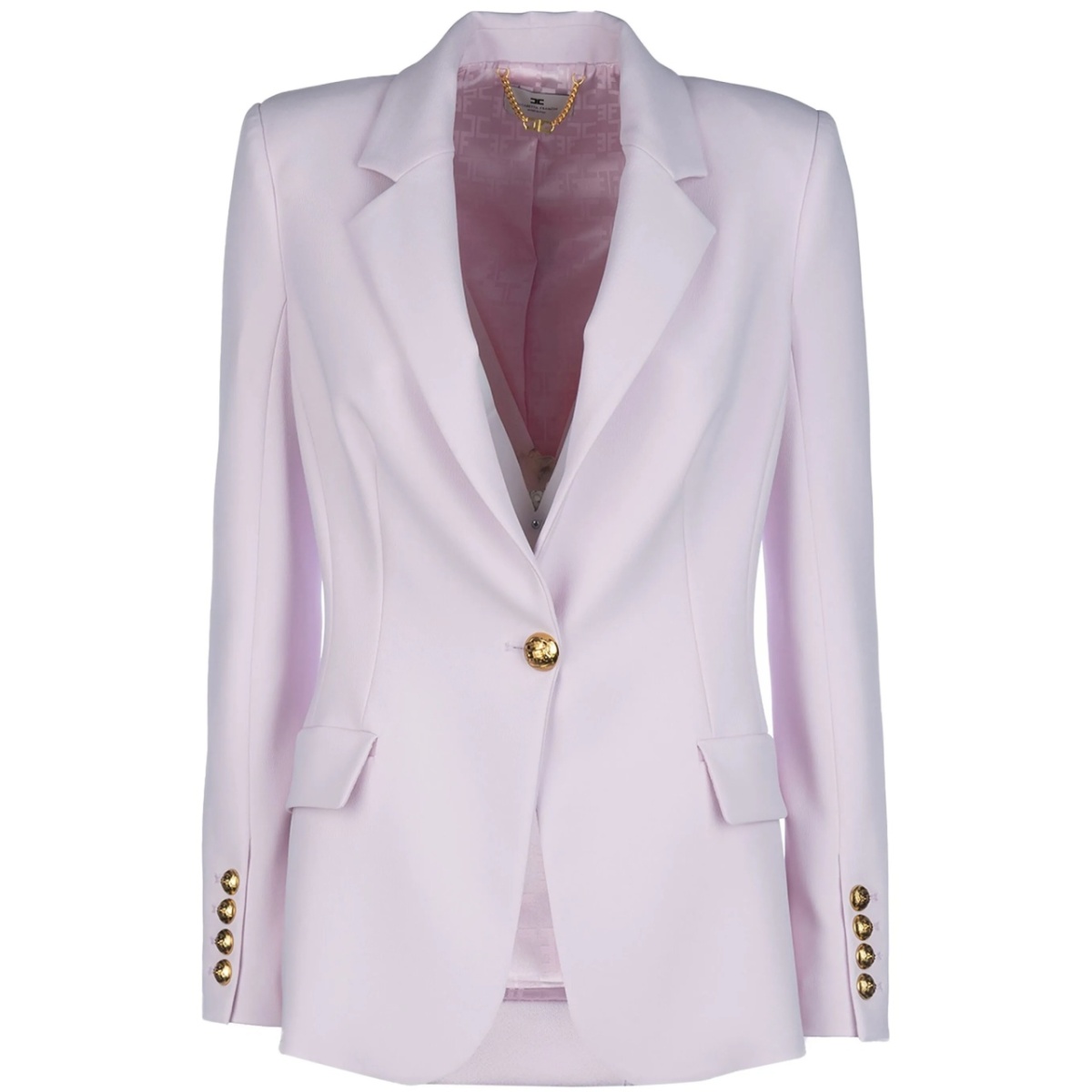 embroidered crepe blazer