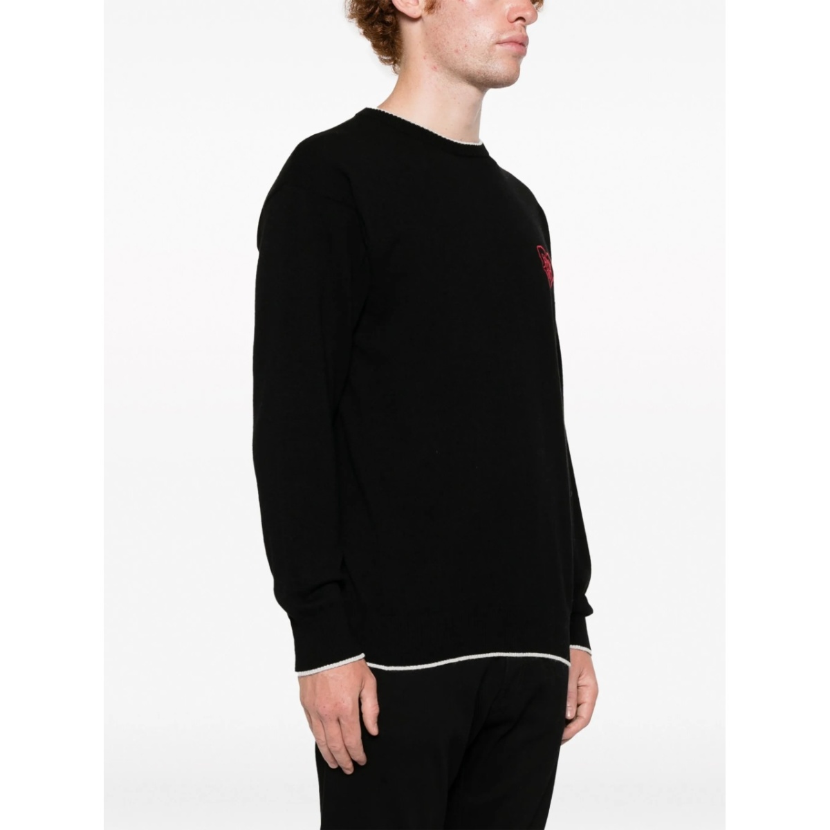 embroidered-logo crew-neck jumper - Img 3