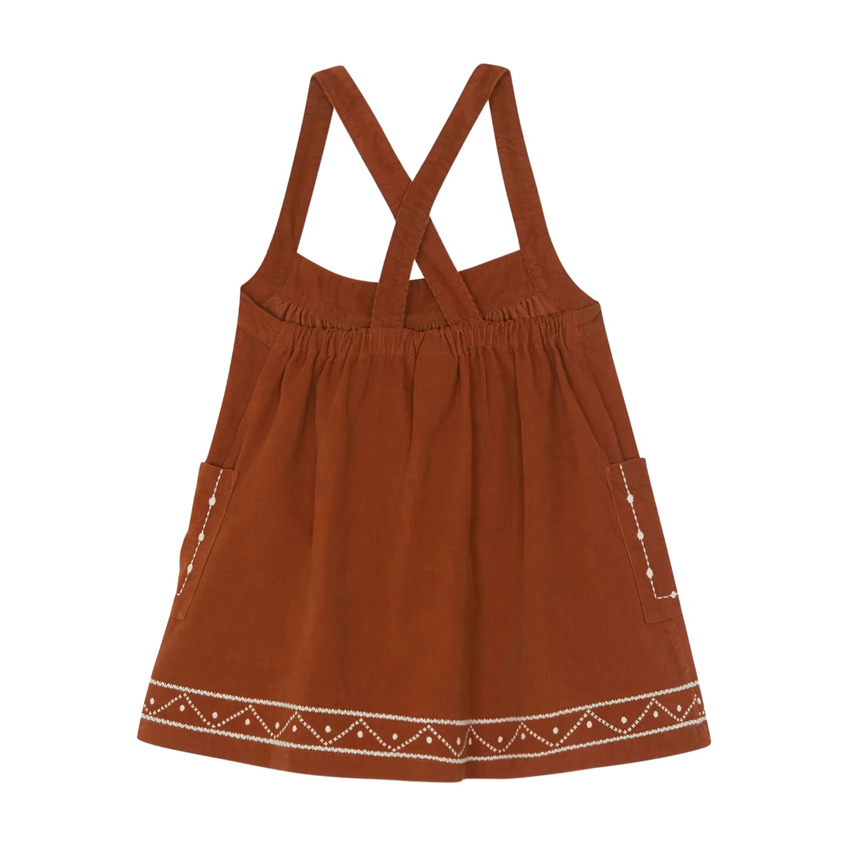 embroidery pocket dress - Img 2