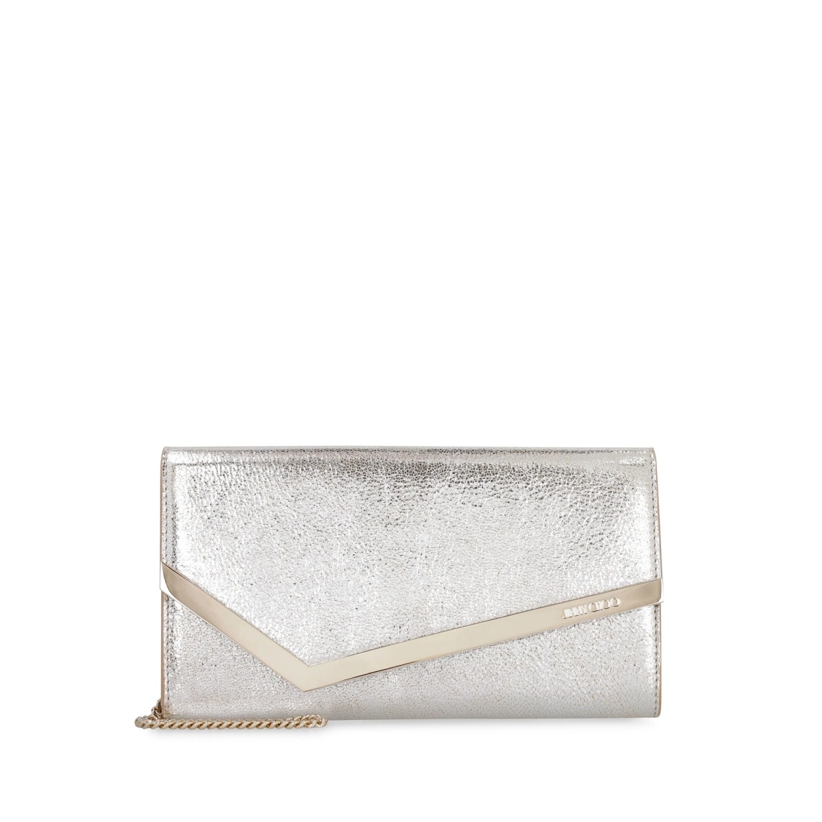 Emmie leather clutch bag