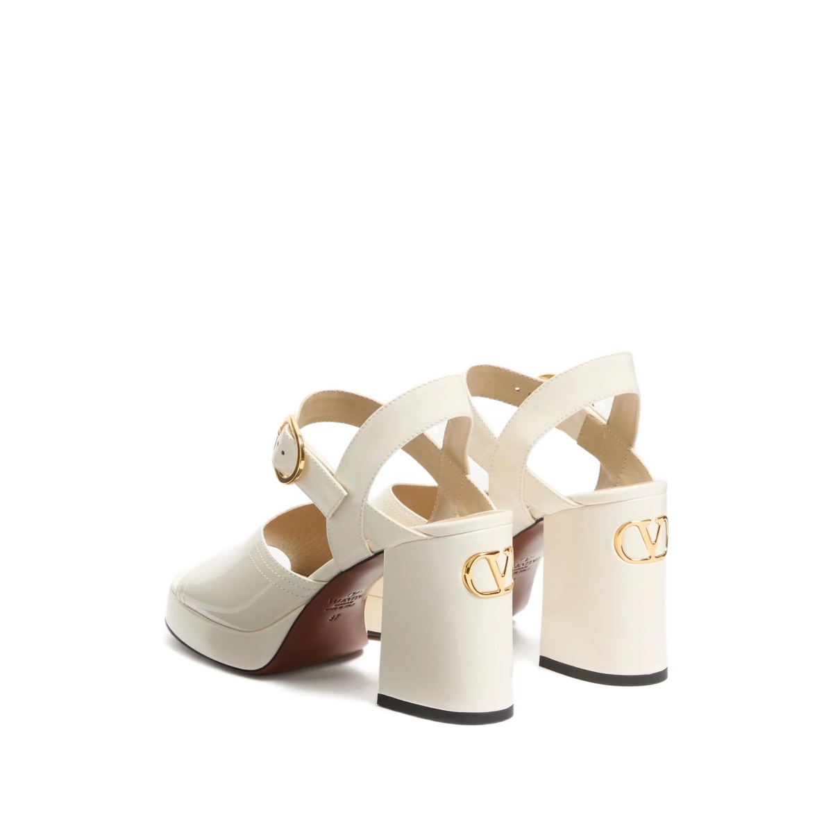 FAWCETTE PLATFORM SANDAL IN POLISHED CALFSKIN 100MM - Img 3