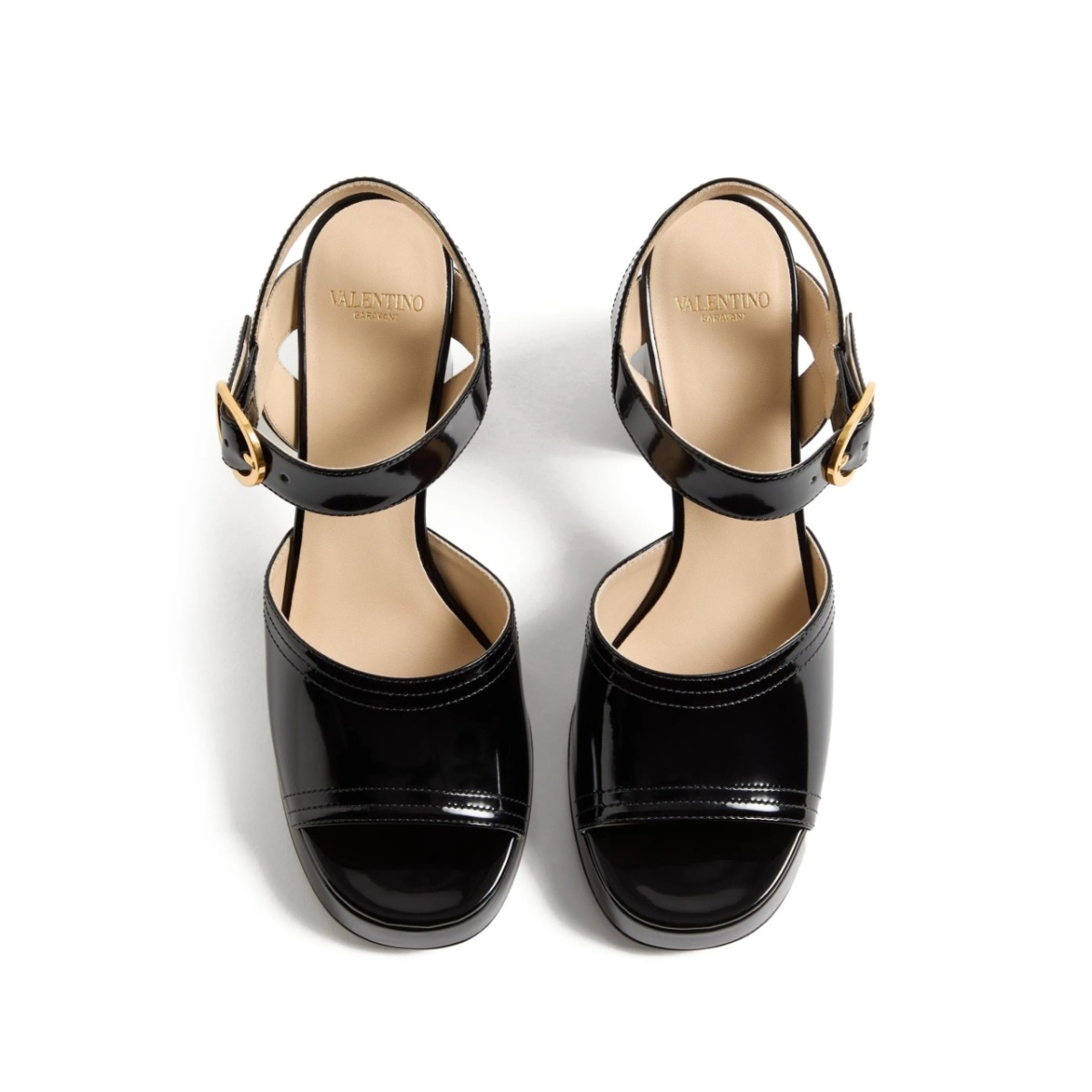 FAWCETTE PLATFORM SANDAL IN POLISHED CALFSKIN 100MM - Img 4