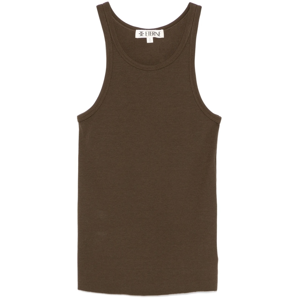 fine-ribbed tank top