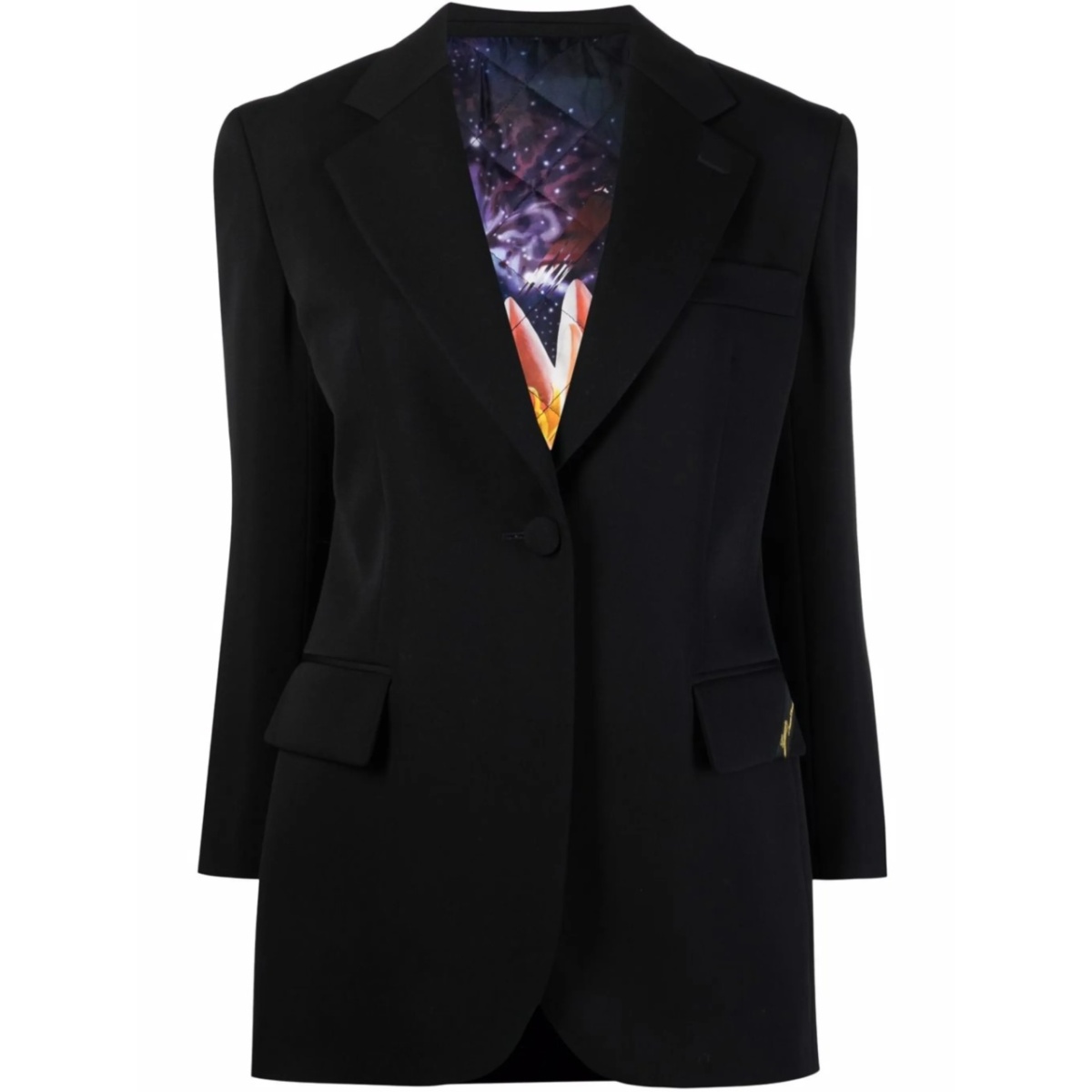 fitted single-breasted jacket