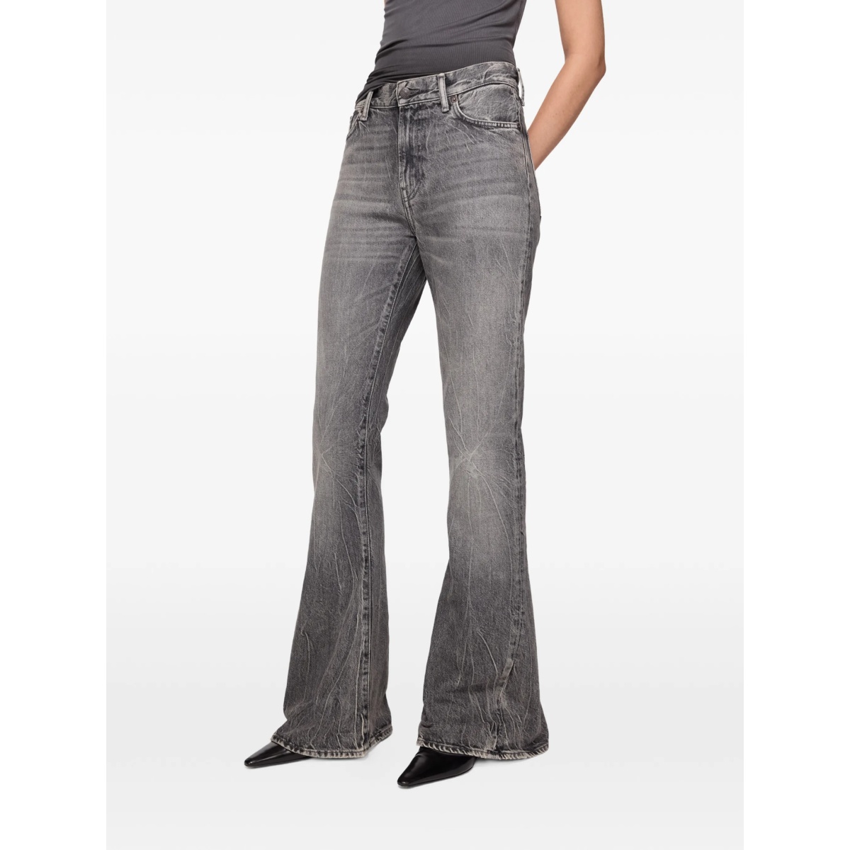 flared patch jeans - Img 3