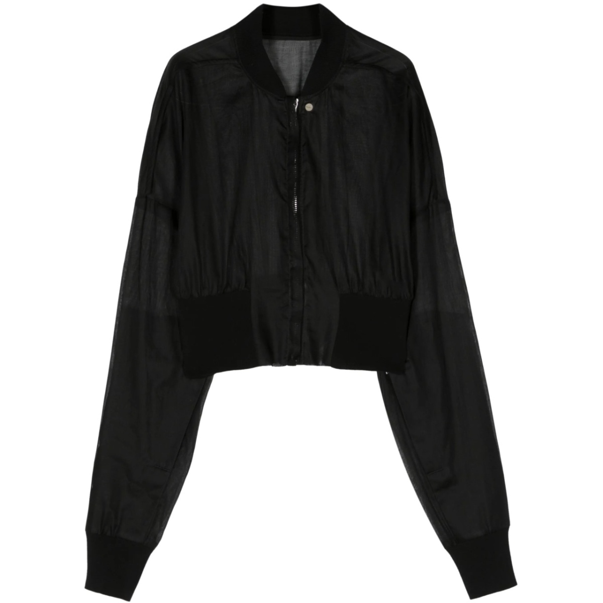 Flight semi-sheer bomber jacket