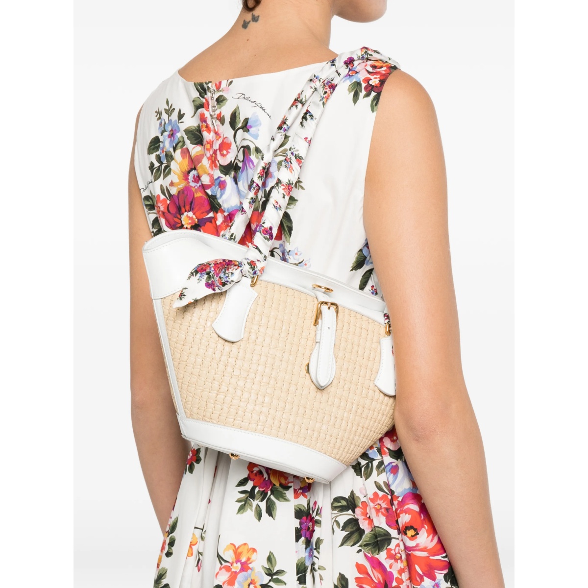 floral-handle tote bag - Img 2