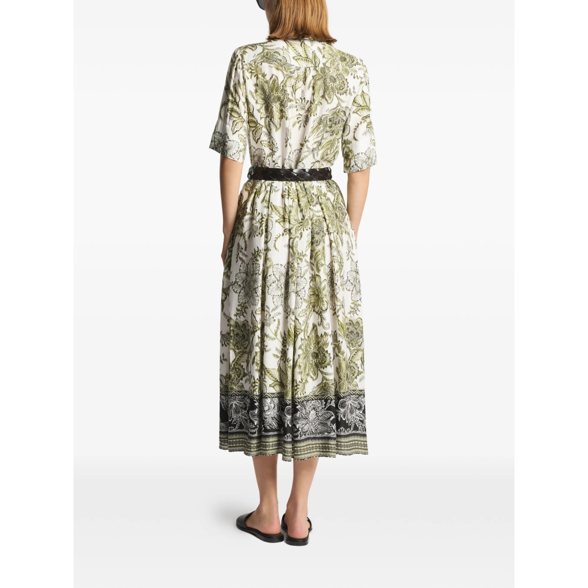 floral shirt midi dress - Img 3