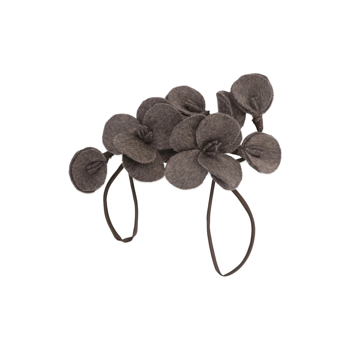 flower-shaped wool brooch