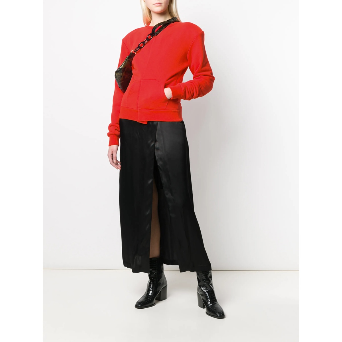 folded detail sweatshirt - Img 2