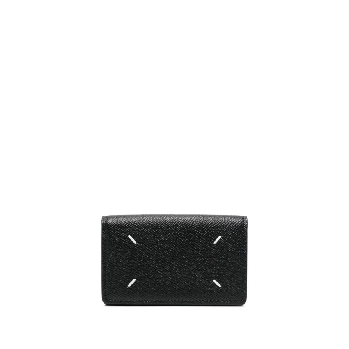 four-stitch leather card holder