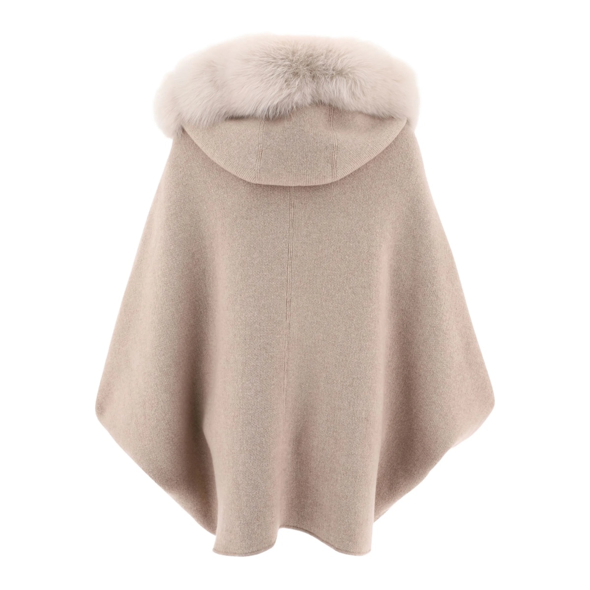 fur-trimmed cape