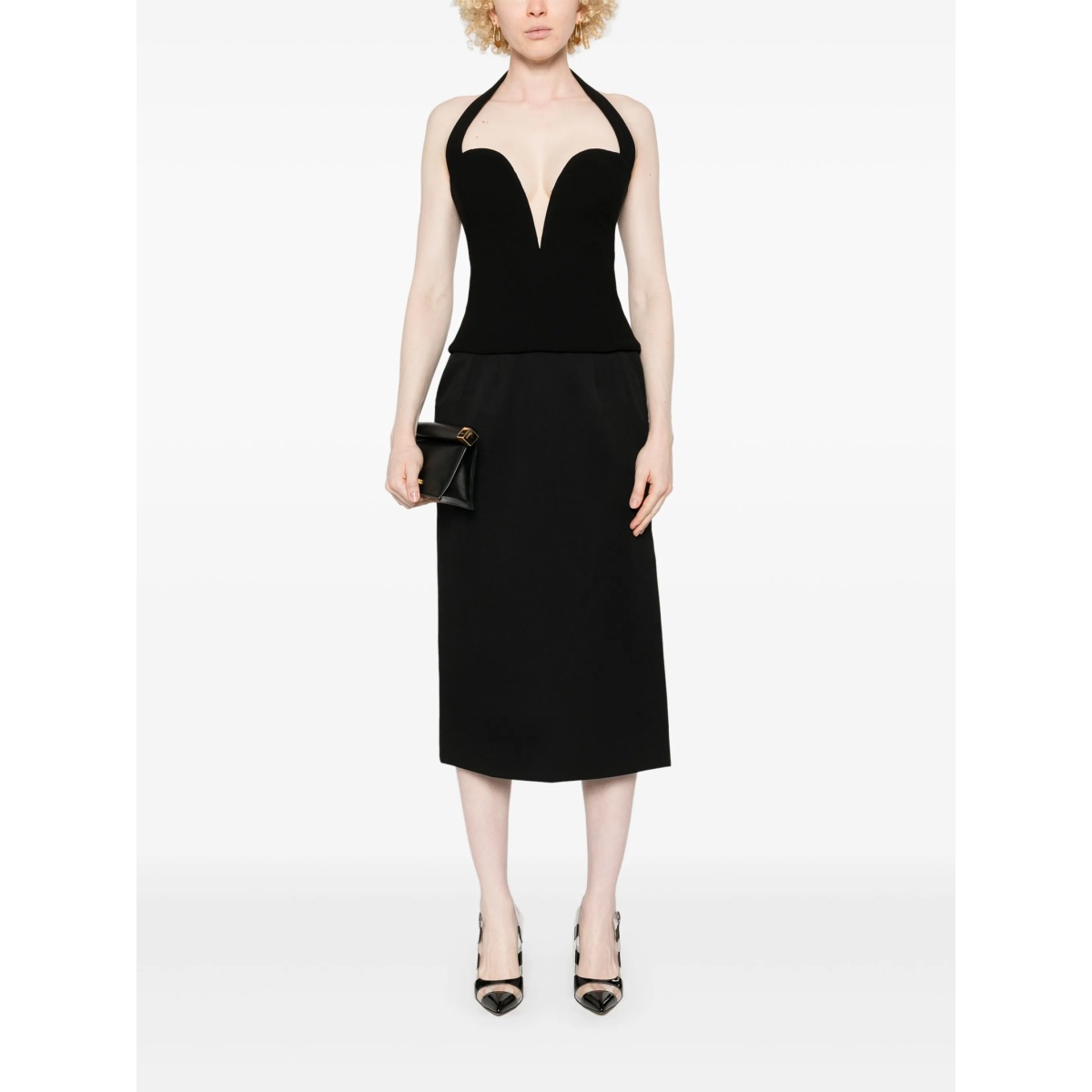 gabardine virgin-wool midi skirt - Img 2