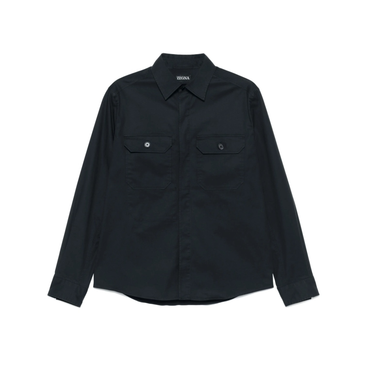 gabardine-weave shirt