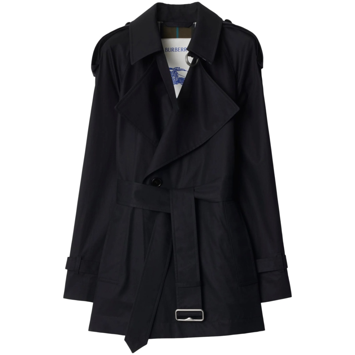 gabardine-weave trench jacket