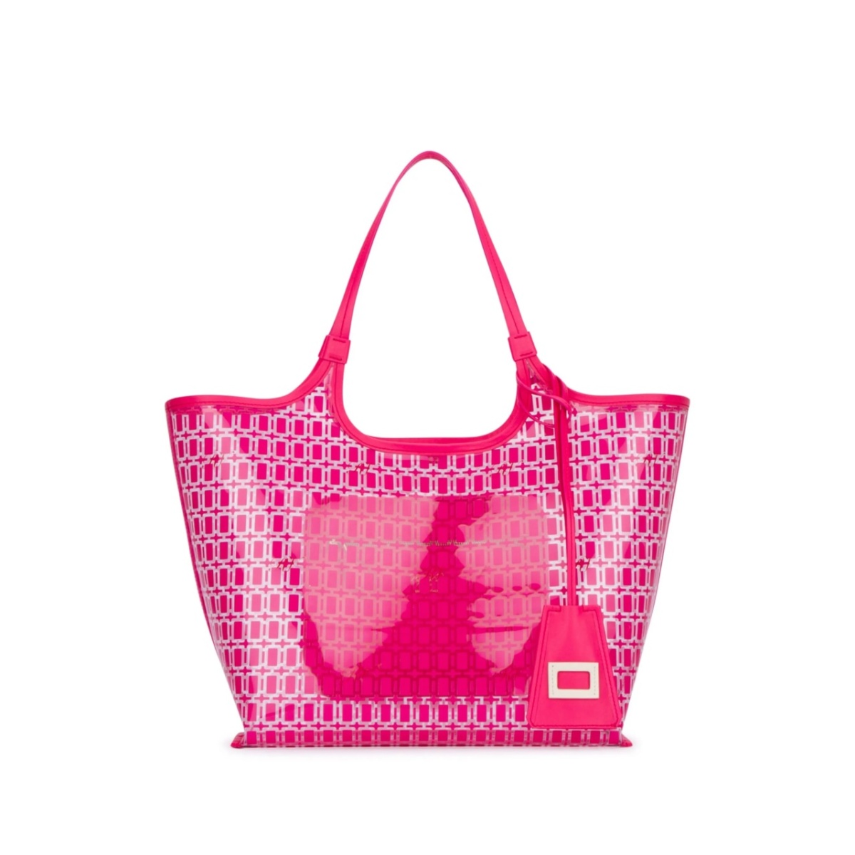 geometric-pattern tote bag