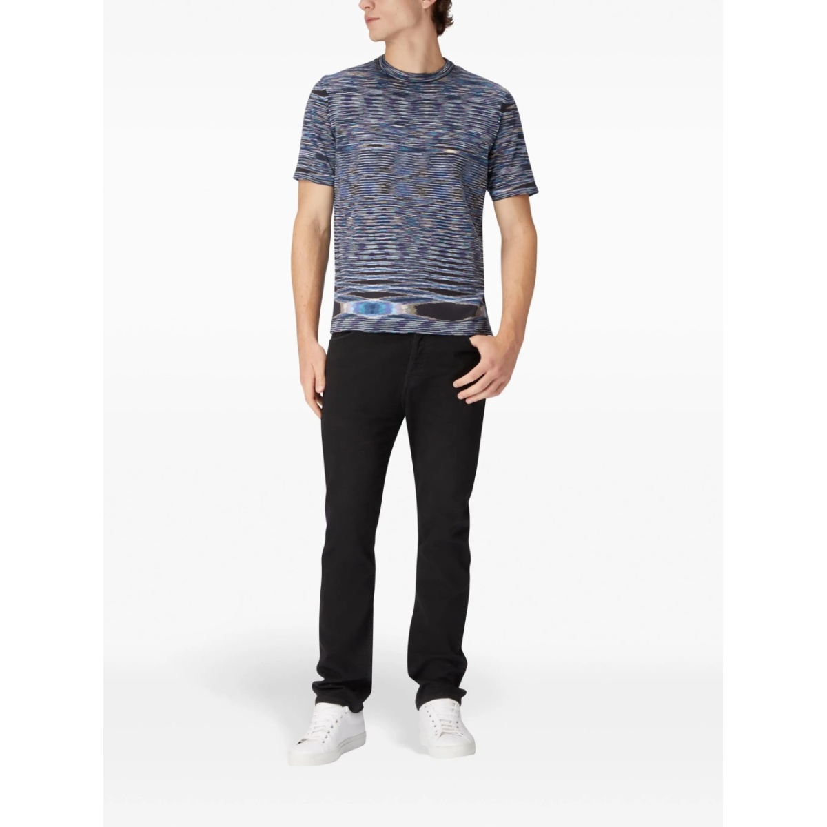 geometric-print cotton T-shirt - Img 2