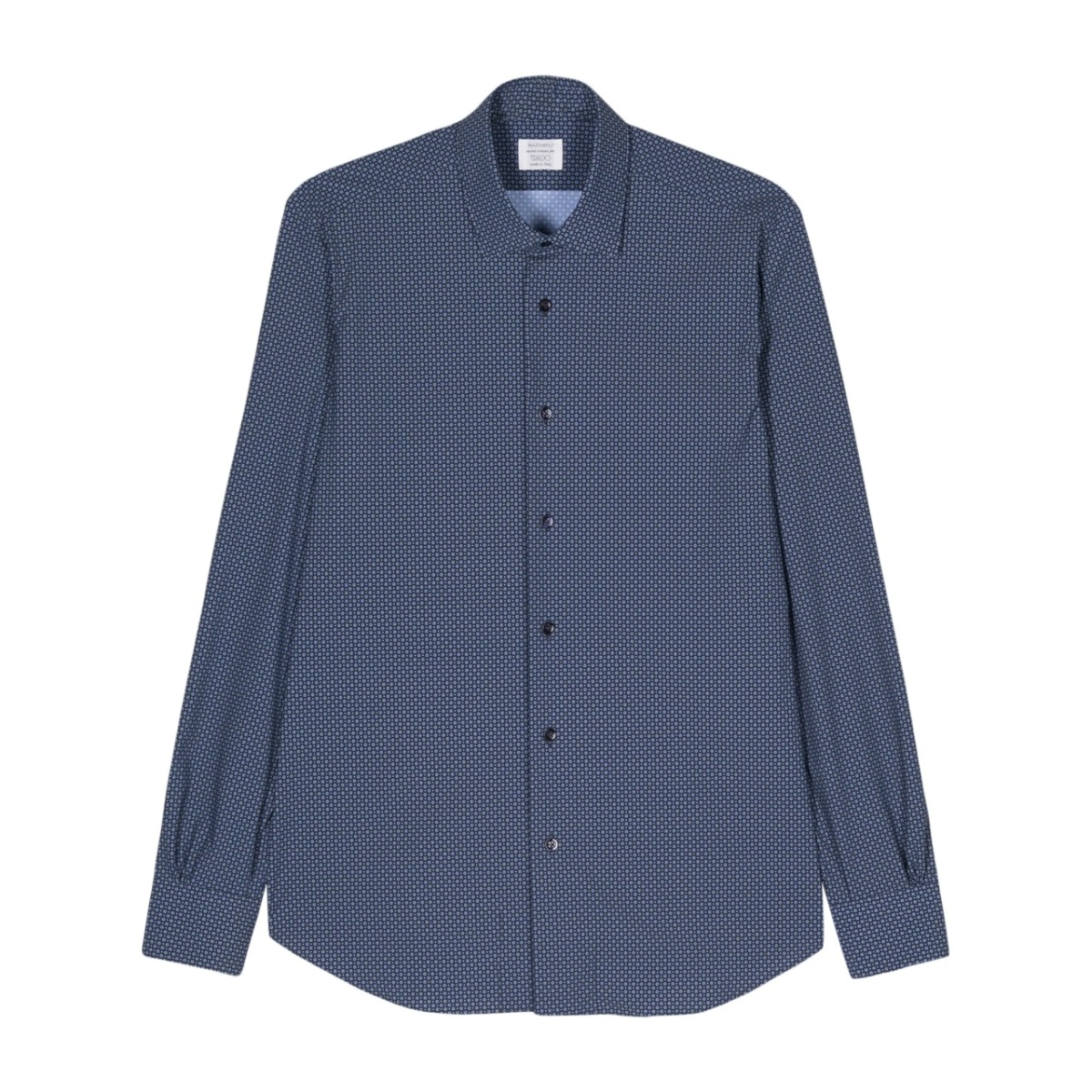 geometric-print shirt