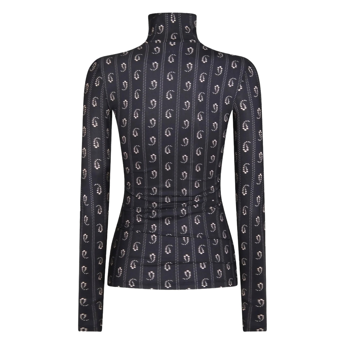 geometric-print turtleneck top - Img 2