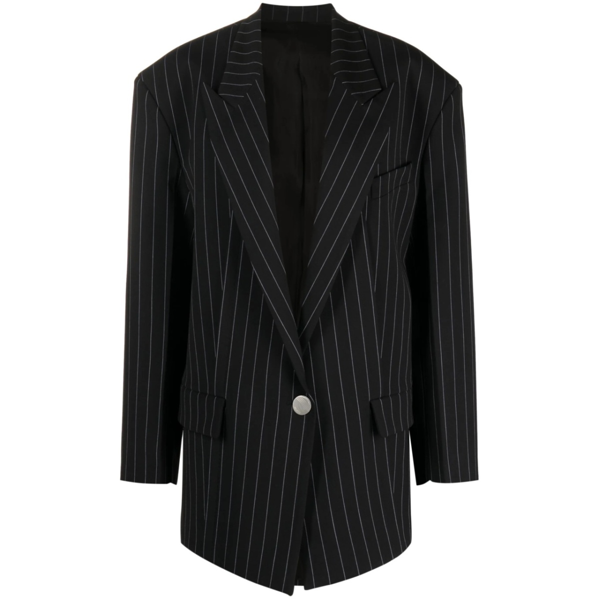 Glen pinstripe single-breasted blazer