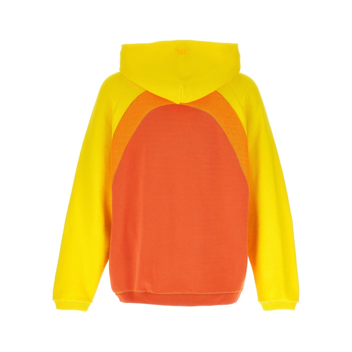 gradient-effect panelled cotton hoodie - Img 2