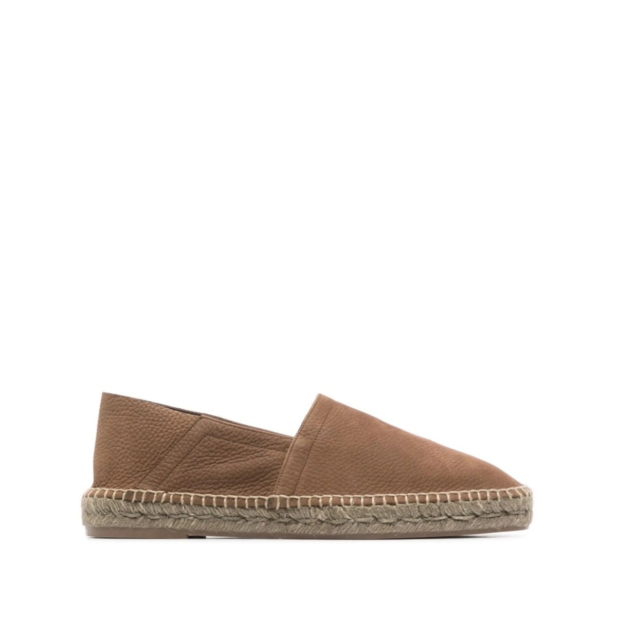 grained leather espadrilles