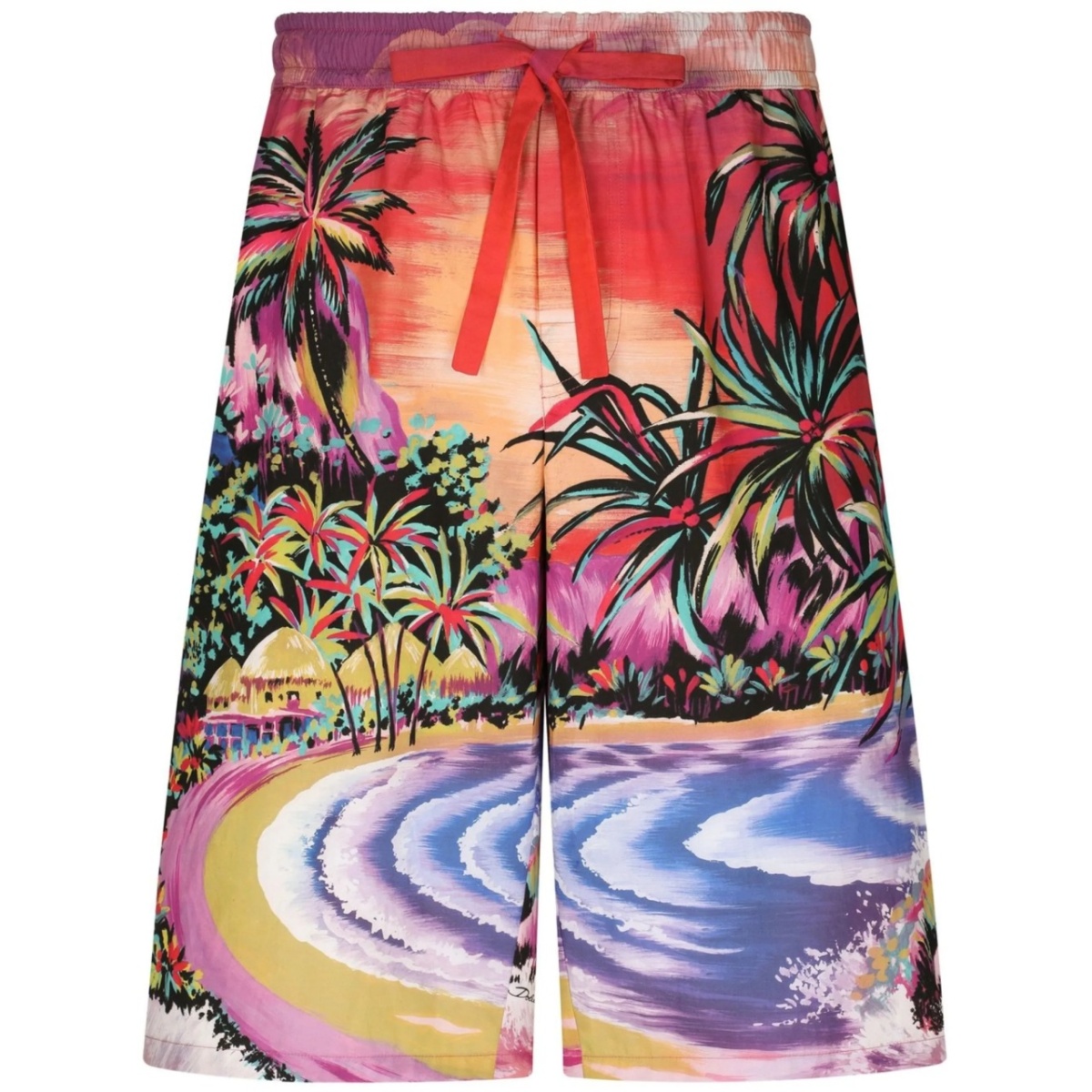 graphic-print bermuda shorts