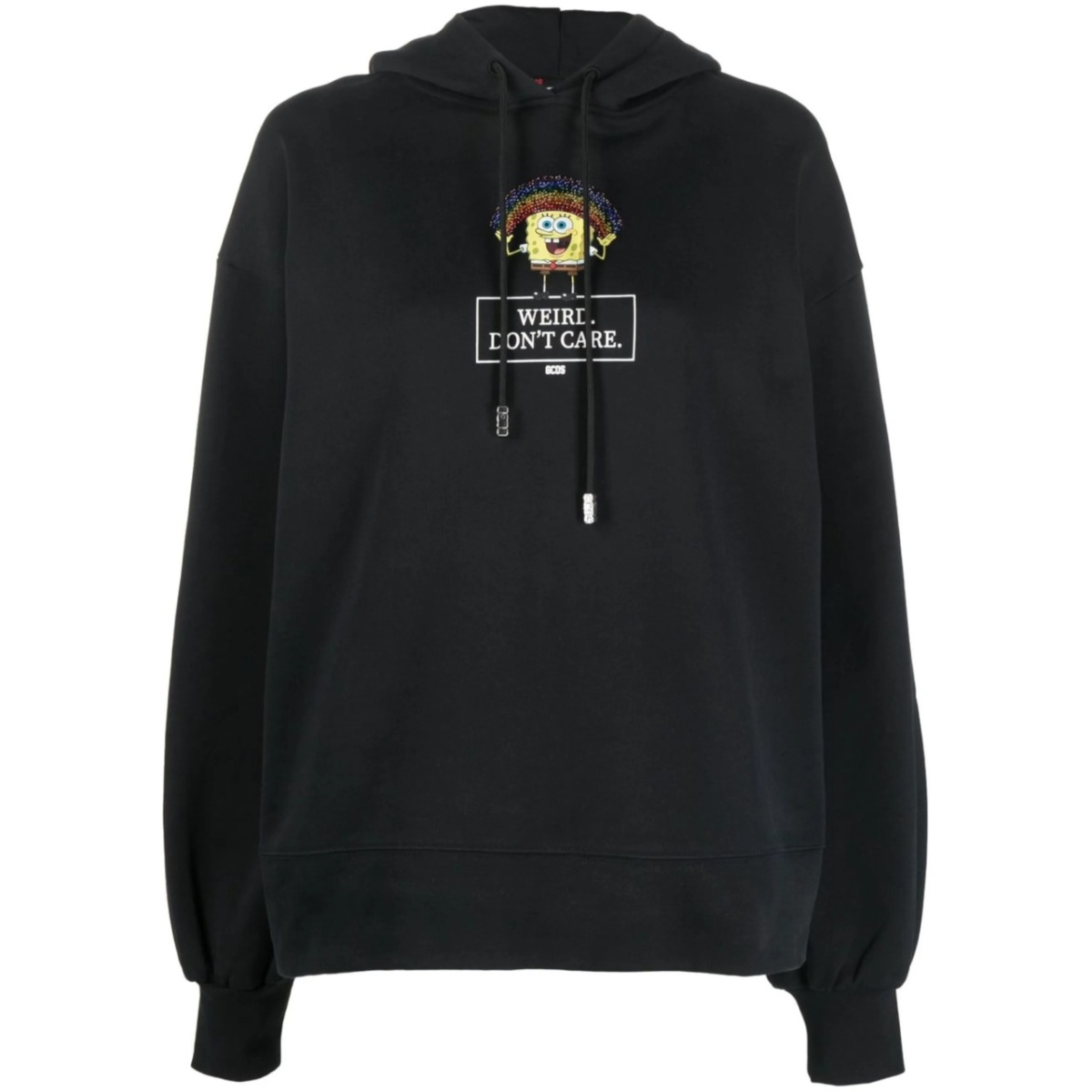 graphic-print cotton hoodie