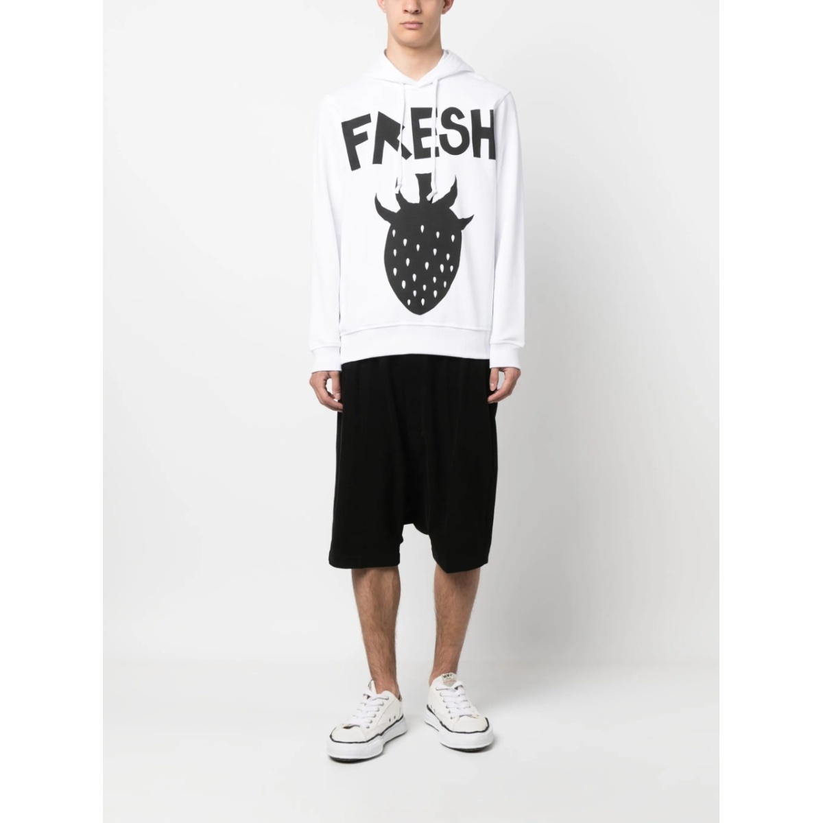 graphic-print drawstring hoodie - Img 2