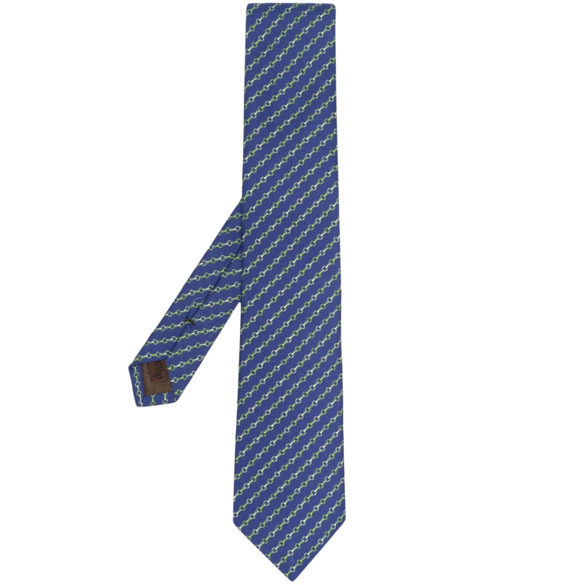 graphic-print silk tie