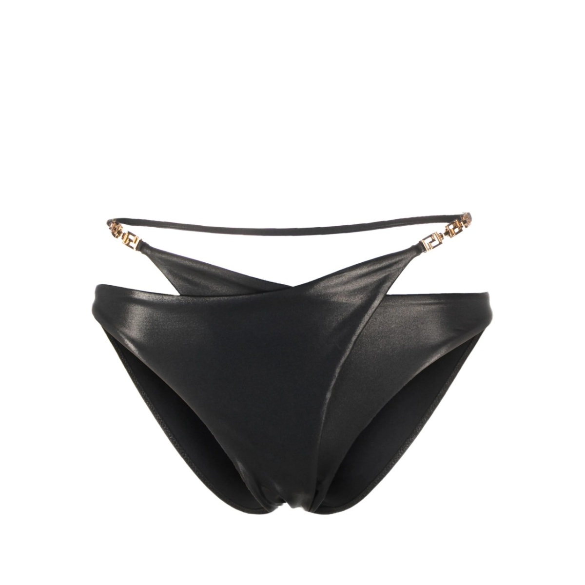 Greca-detailed layered bikini bottom