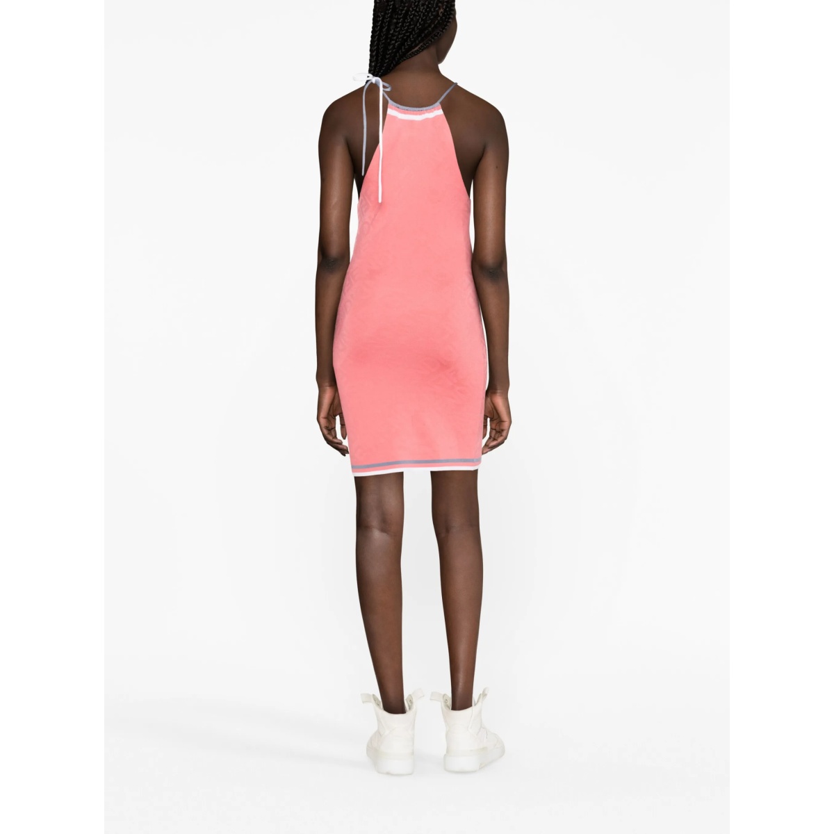 halterneck knitted dress - Img 3